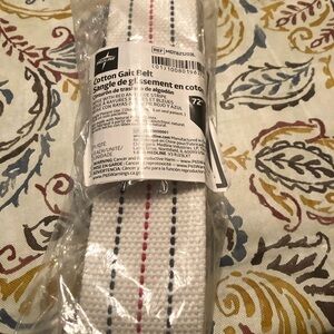 Brand New  72” Cotton Gait Belt with Red and Blue Stripes